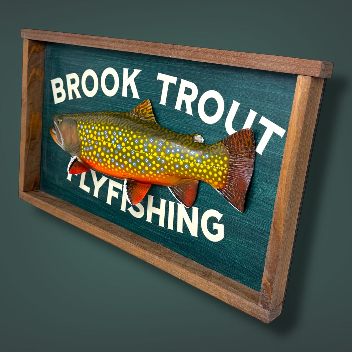 Brook Trout Fly Fishing sign