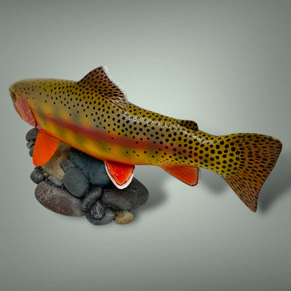 Golden Trout 12” pedestal mount sculpture