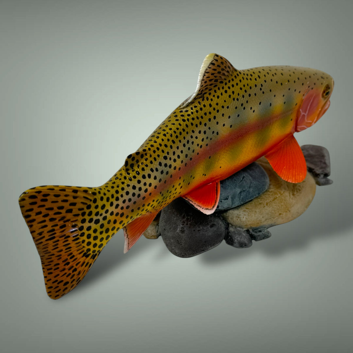 Golden Trout 12” pedestal mount sculpture