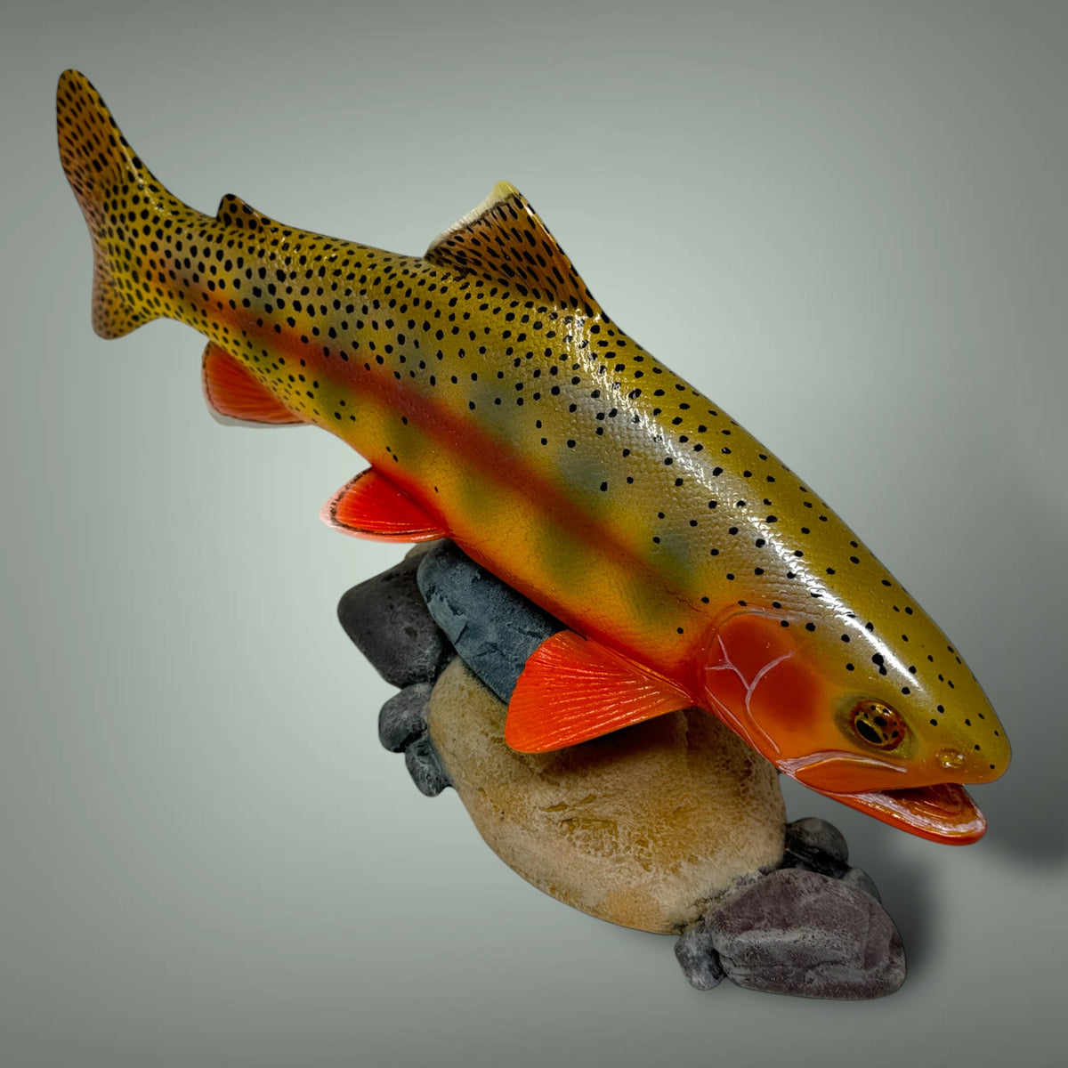 Golden Trout 12” pedestal mount sculpture