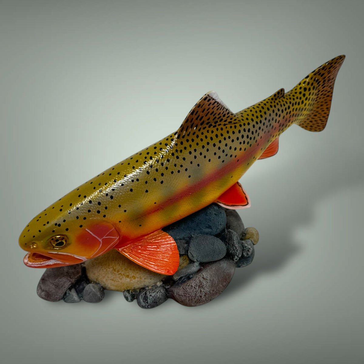 Golden Trout 12” pedestal mount sculpture