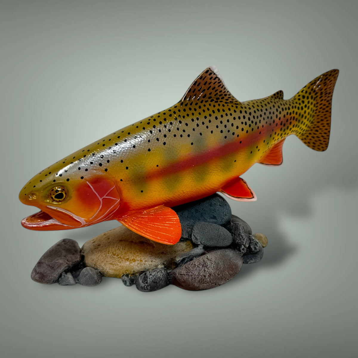 Golden Trout 12” pedestal mount sculpture