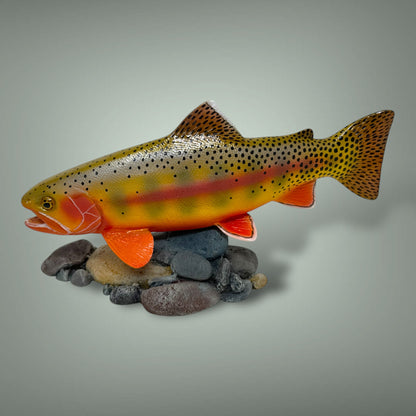 Golden Trout 12” pedestal mount sculpture