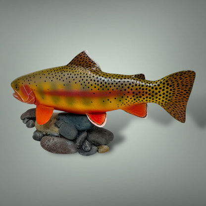 Golden Trout 12” pedestal mount sculpture