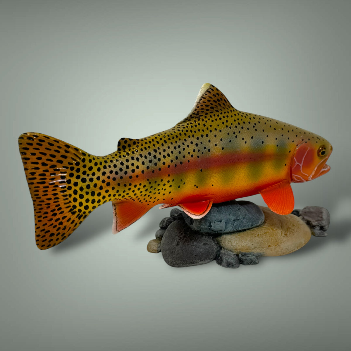 Golden Trout 12” pedestal mount sculpture