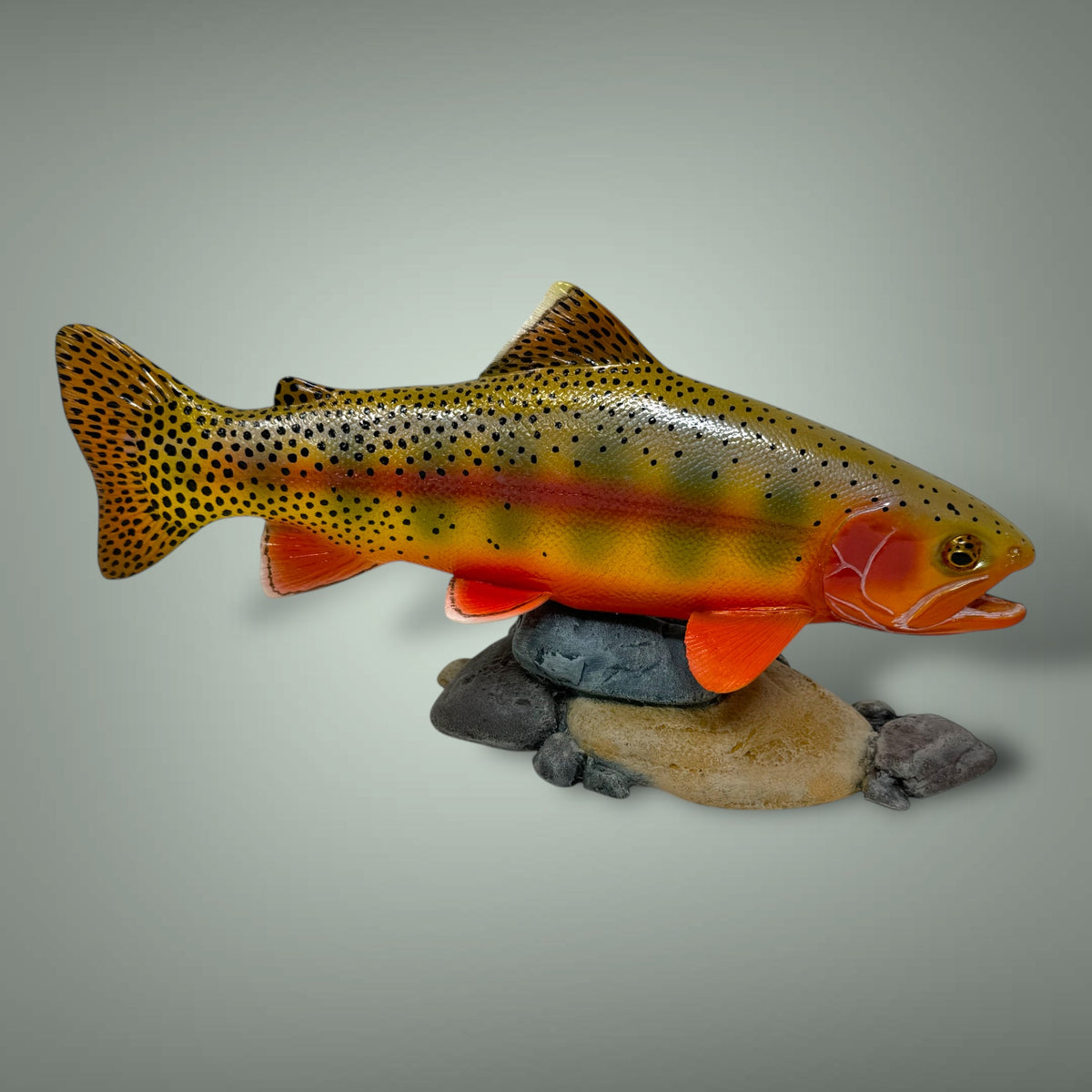 Golden Trout 12” pedestal mount sculpture