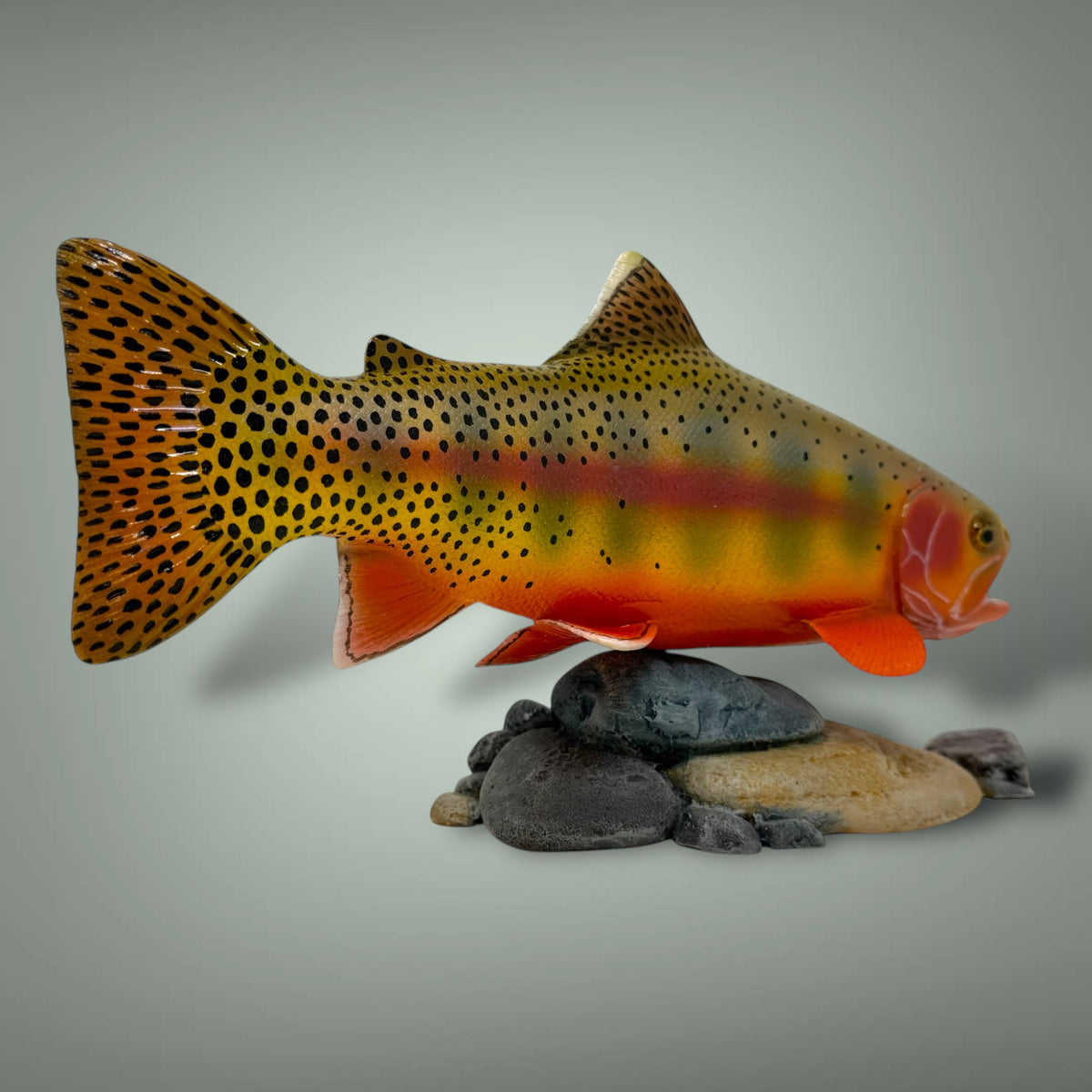 Golden Trout 12” pedestal mount sculpture