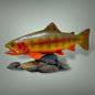 Golden Trout 12” pedestal mount sculpture