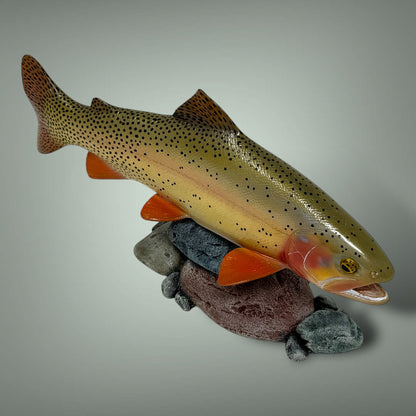 Cutthroat Trout Pedestal mount 12”