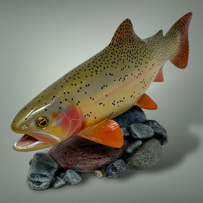 Cutthroat Trout Pedestal mount 12”