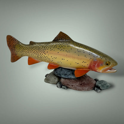 Cutthroat Trout Pedestal mount 12”