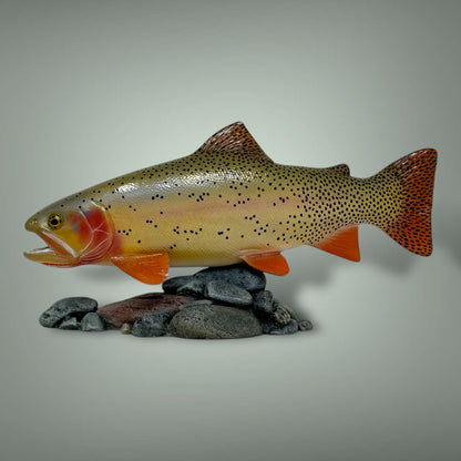 Cutthroat Trout Pedestal mount 12”