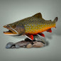 Brook Trout Sculpture 12” pedestal mount