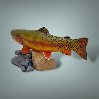Golden Trout 7” pedestal mount sculpture