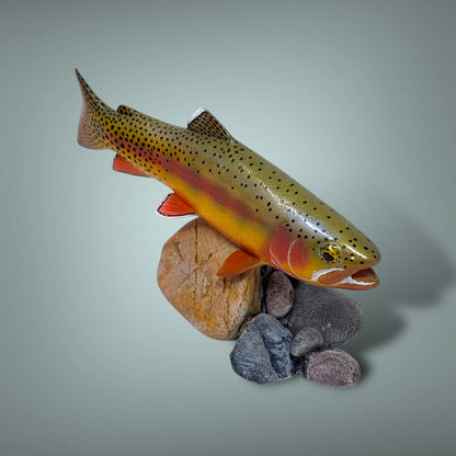 Golden Trout 7” pedestal mount sculpture