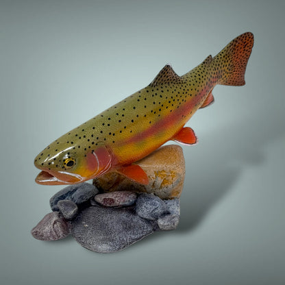Golden Trout 7” pedestal mount sculpture