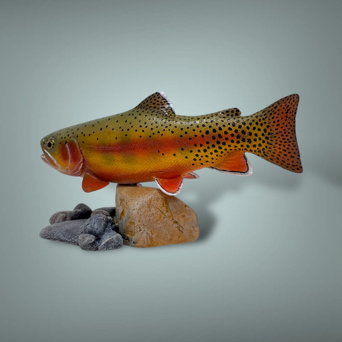 Golden Trout 7” pedestal mount sculpture