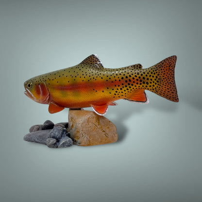 Golden Trout 7” pedestal mount sculpture