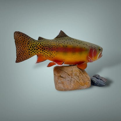 Golden Trout 7” pedestal mount sculpture