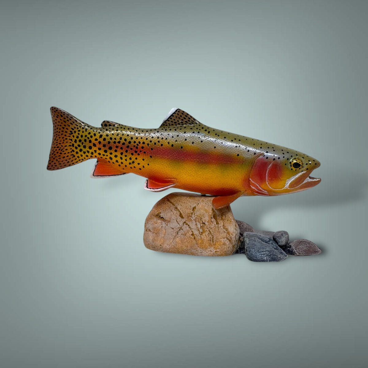 Golden Trout 7” pedestal mount sculpture