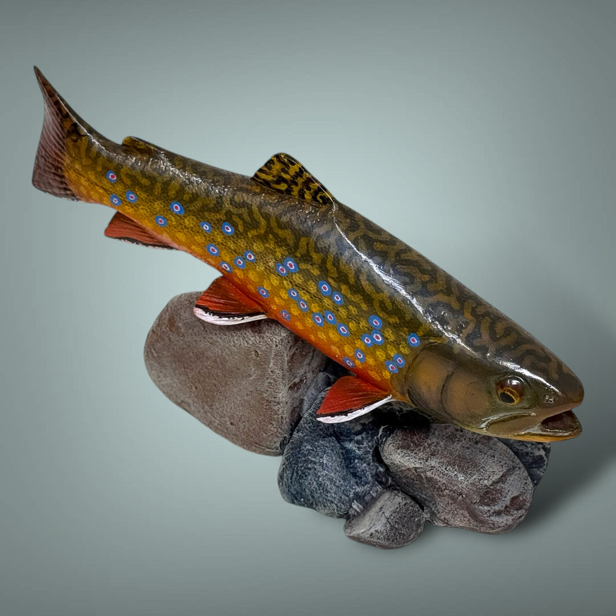 Brook Trout 7” pedestal mount sculpture