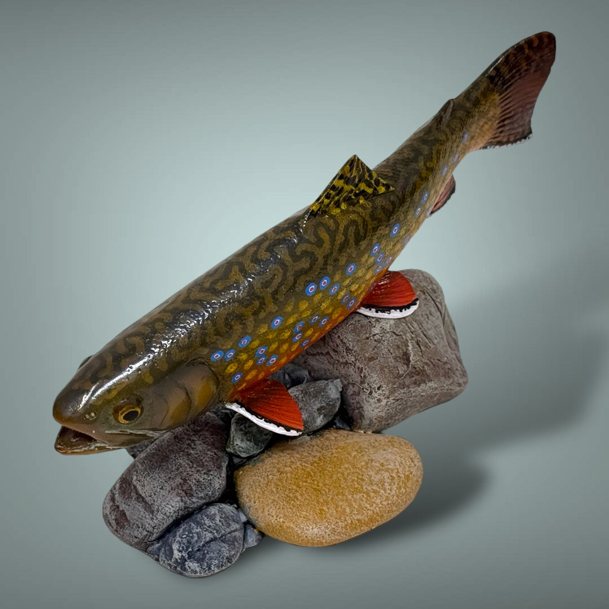 Brook Trout 7” pedestal mount sculpture