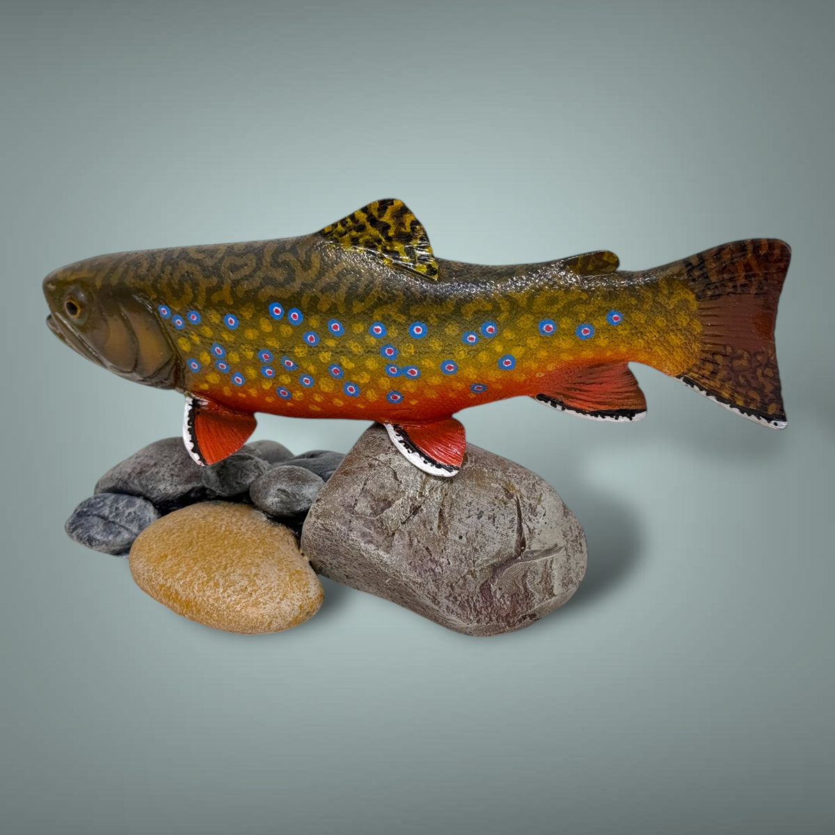 Brook Trout 7” pedestal mount sculpture