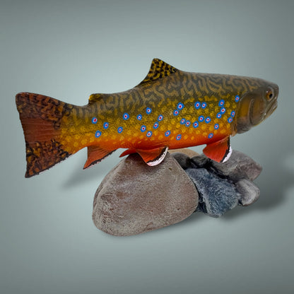 Brook Trout 7” pedestal mount sculpture