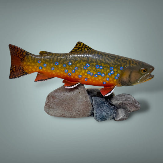 Brook Trout 7” pedestal mount sculpture