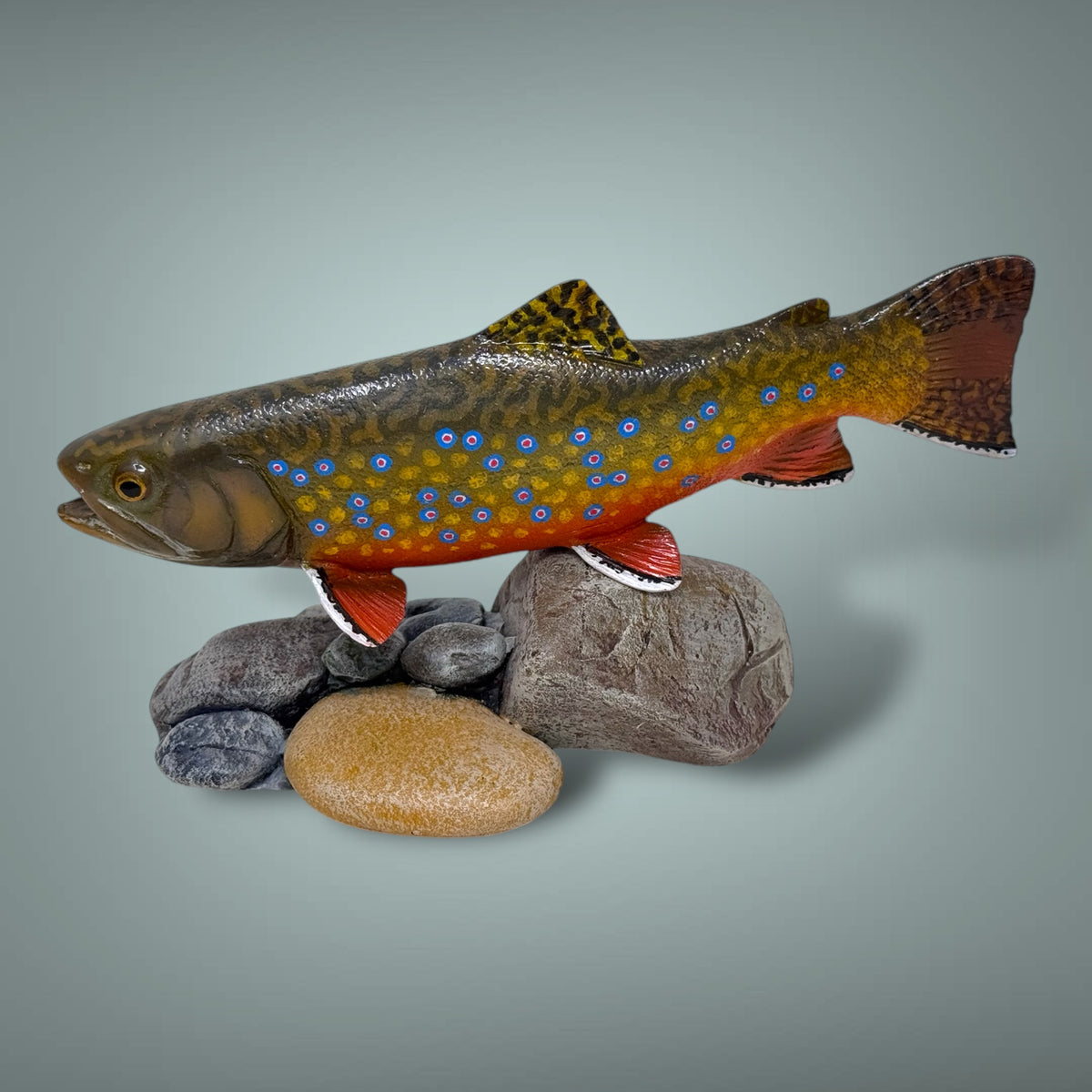 Brook Trout 7” pedestal mount sculpture