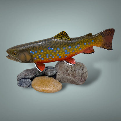 Brook Trout 7” pedestal mount sculpture