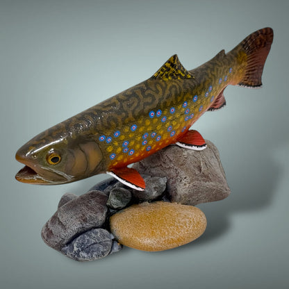 Brook Trout 7” pedestal mount sculpture