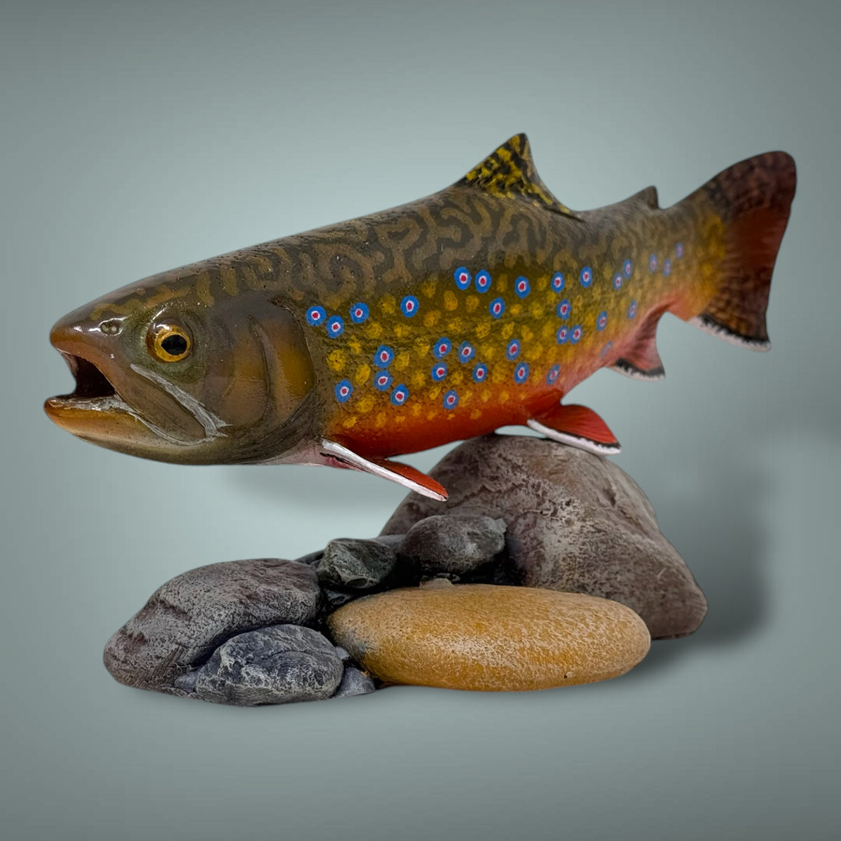 Brook Trout 7” pedestal mount sculpture