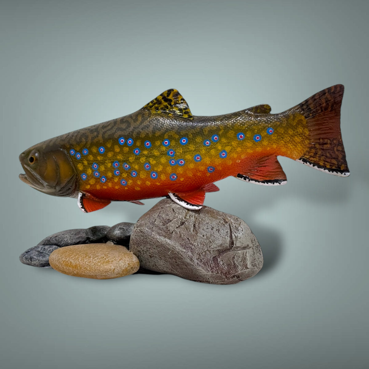 Brook Trout 7” pedestal mount sculpture