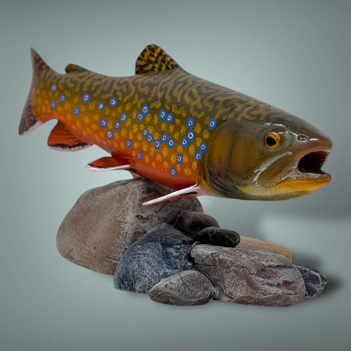 Brook Trout 7” pedestal mount sculpture