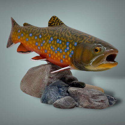 Brook Trout 7” pedestal mount sculpture