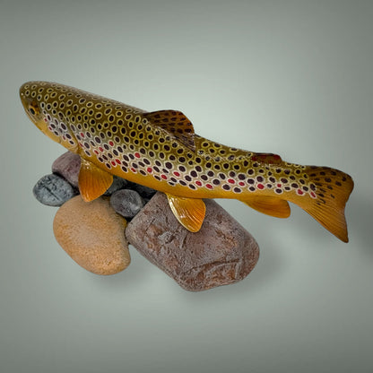 Brown Trout 7” pedestal mount sculpture
