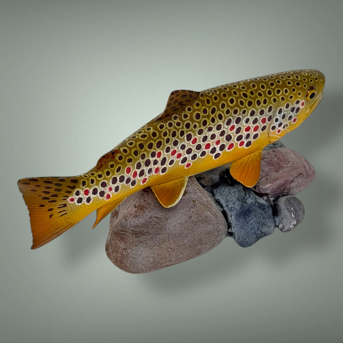 Brown Trout 7” pedestal mount sculpture