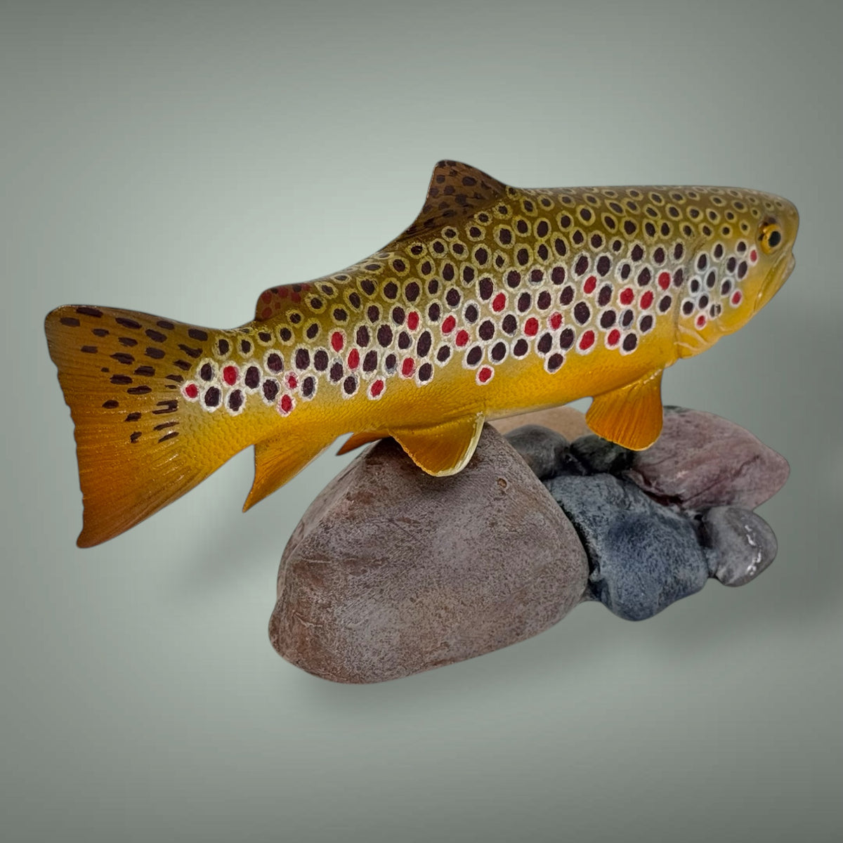 Brown Trout 7” pedestal mount sculpture