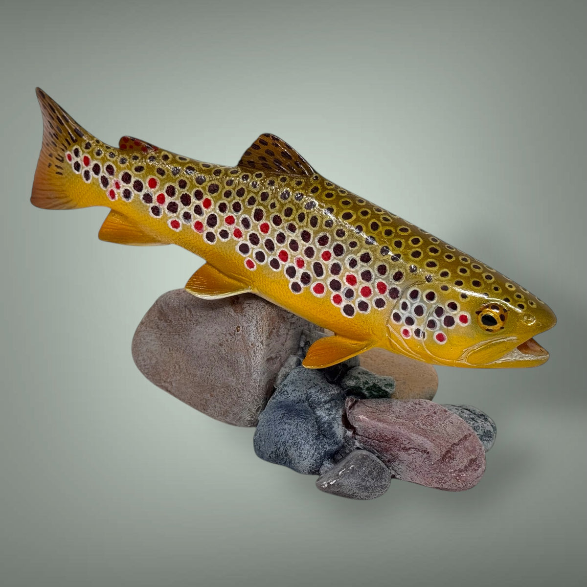 Brown Trout 7” pedestal mount sculpture