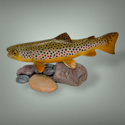 Brown Trout 7” pedestal mount sculpture