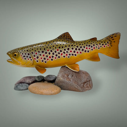 Brown Trout 7” pedestal mount sculpture