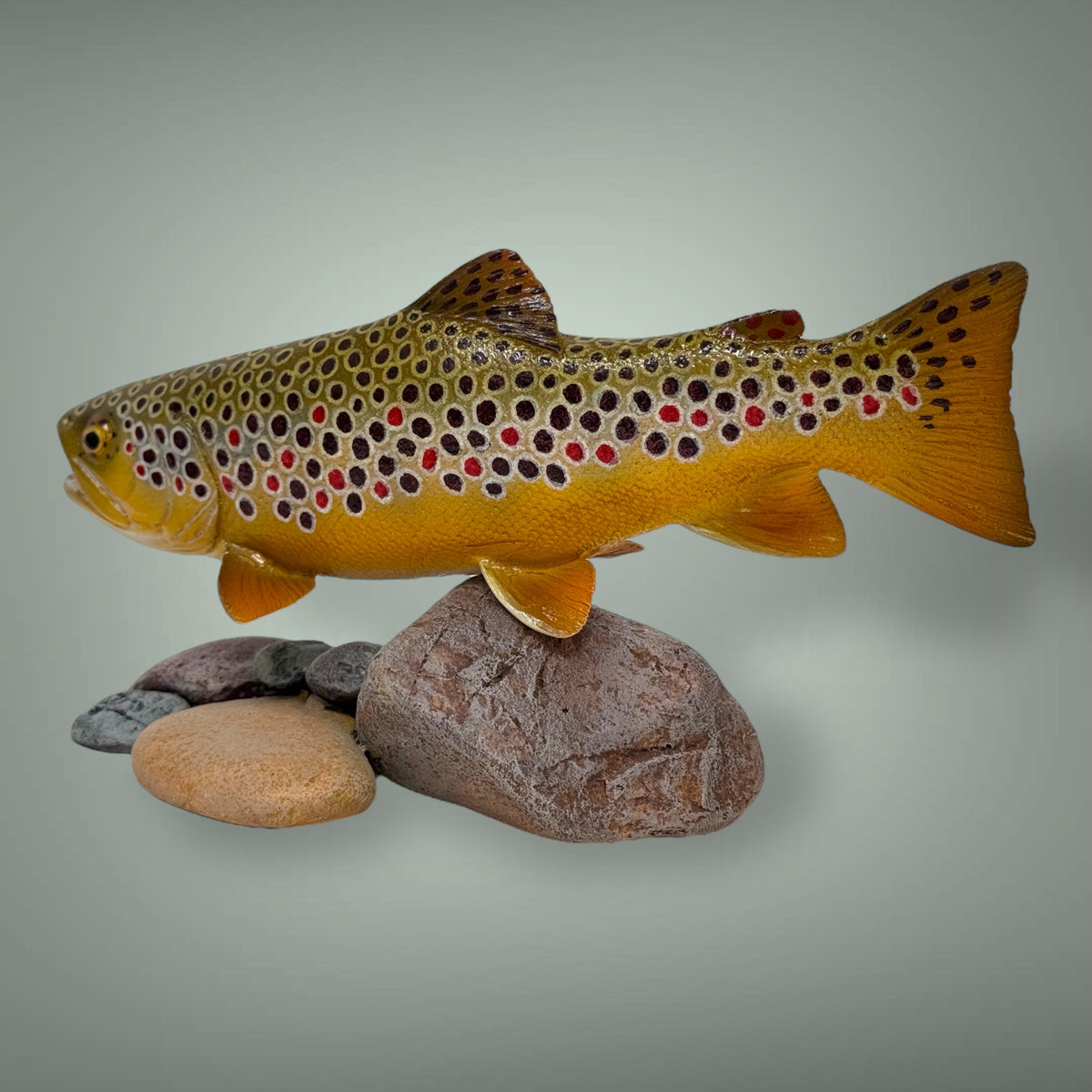Brown Trout 7” pedestal mount sculpture