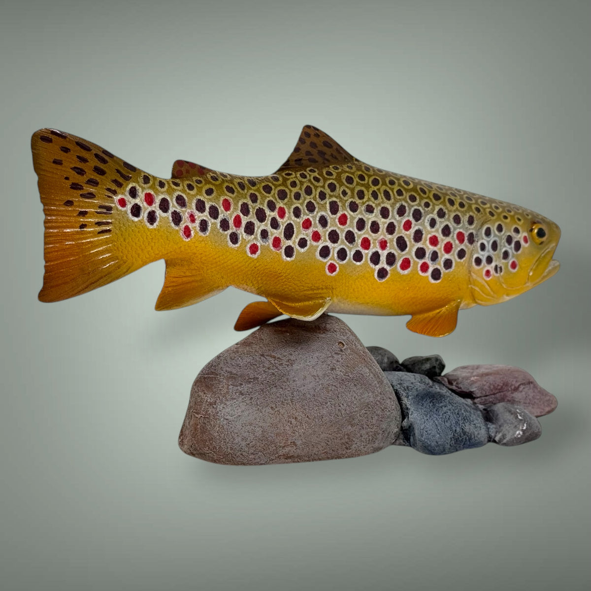 Brown Trout 7” pedestal mount sculpture
