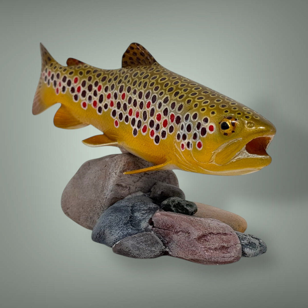 Brown Trout 7” pedestal mount sculpture