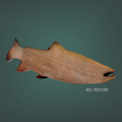 Hand Carved Brook Trout Wall Art 21”
