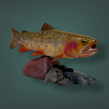 Cutthrout Trout 7” pedestal mount sculpture