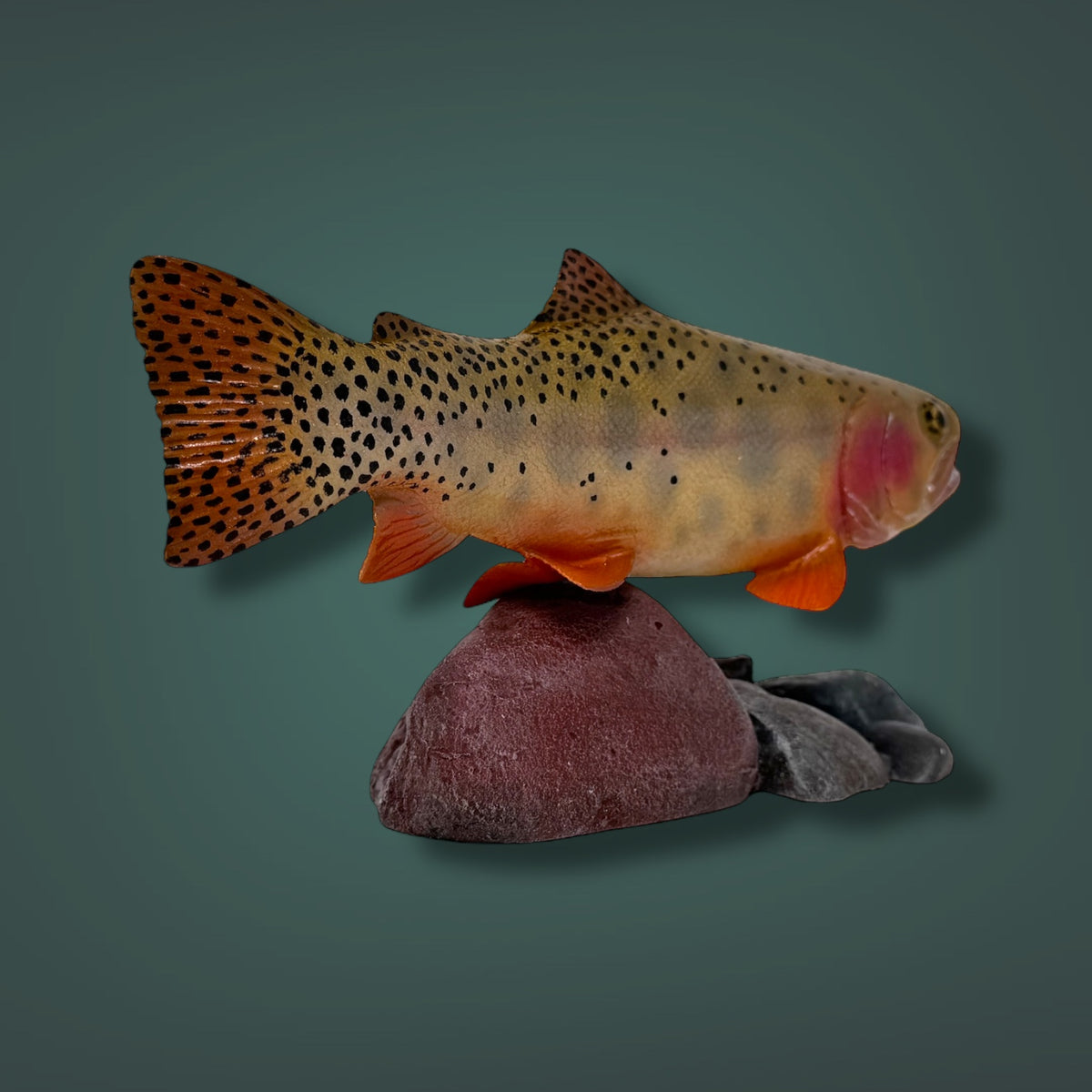 Cutthrout Trout 7” pedestal mount sculpture