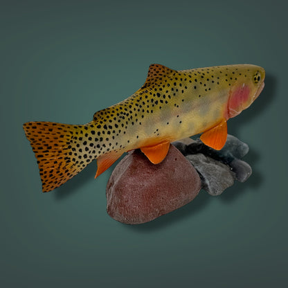 Cutthrout Trout 7” pedestal mount sculpture