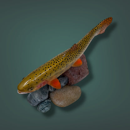 Cutthrout Trout 7” pedestal mount sculpture